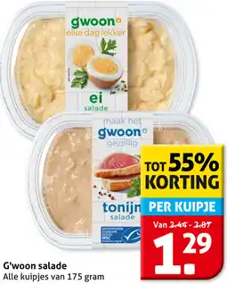 Hoogvliet G'woon salade aanbieding