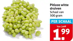 Hoogvliet Pitloze witte druiven aanbieding