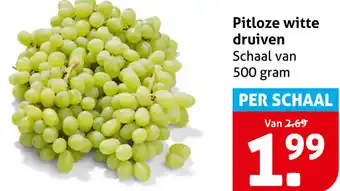 Hoogvliet Pitloze witte druiven aanbieding