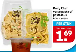Hoogvliet Daily Chef verse pasta of pastasaus aanbieding