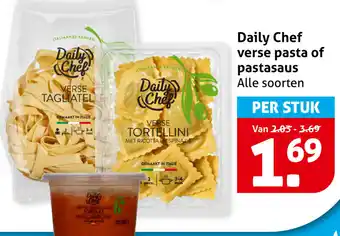 Hoogvliet Daily Chef verse pasta of pastasaus aanbieding