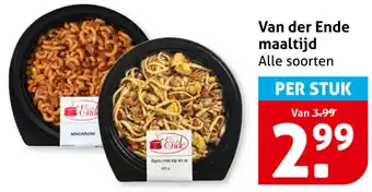 Hoogvliet Van der Ende maaltijd aanbieding
