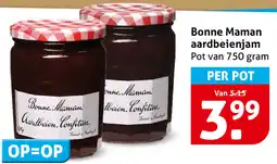 Hoogvliet Bonne Maman aardbeienjam aanbieding