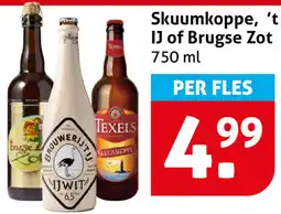 Hoogvliet Skuumkoppe, 't IJ of Brugse Zot aanbieding