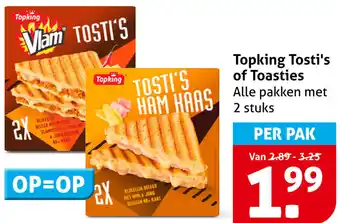 Hoogvliet Topking Tosti's of Toasties aanbieding