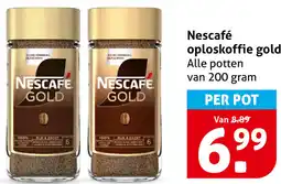 Hoogvliet Nescafé oploskoffie gold aanbieding