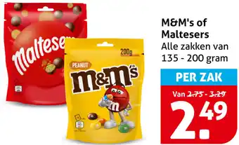 Hoogvliet M&M's of Maltesers aanbieding