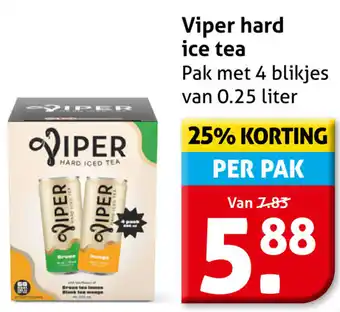 Hoogvliet Viper hard ice tea aanbieding