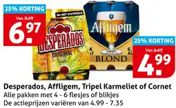 Hoogvliet Desperados, Affligem, Tripel Karmeliet of Cornet aanbieding