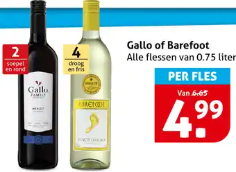 Hoogvliet Gallo of Barefoot aanbieding
