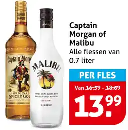 Hoogvliet Captain Morgan of Malibu aanbieding
