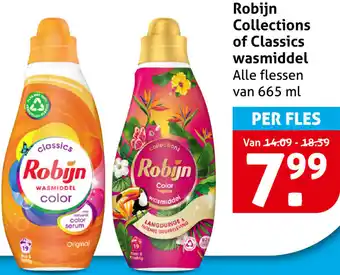 Hoogvliet Robijn Collections of Classics wasmiddel aanbieding