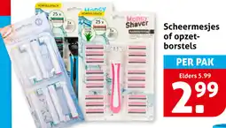 Hoogvliet Scheermesjes of opzetborstels aanbieding