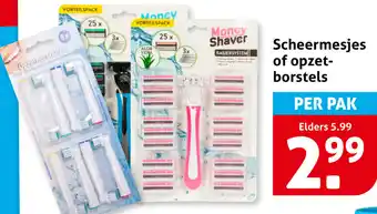 Hoogvliet Scheermesjes of opzetborstels aanbieding
