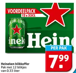 Hoogvliet Heineken blikkoffer aanbieding
