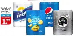 Hoogvliet Rivella, Crystal Clear, Pepsi of Royal Club aanbieding