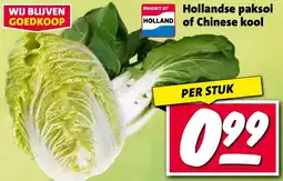 Nettorama Hollandse paksoi of Chinese kool aanbieding