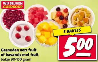 Nettorama Gesneden vers fruit of bavarois met fruit aanbieding