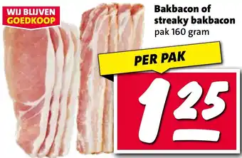 Nettorama Bakbacon of streaky bakbacon aanbieding