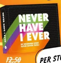 Boekenvoordeel NEVER HAVE I EVER aanbieding
