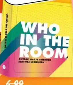 Boekenvoordeel WHO IN THE ROOM aanbieding