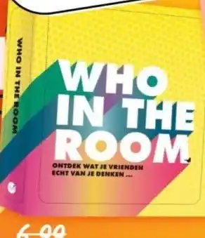 Boekenvoordeel WHO IN THE ROOM aanbieding
