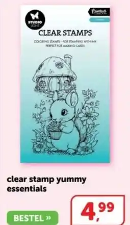 Boekenvoordeel clear stamp yummy essentials aanbieding