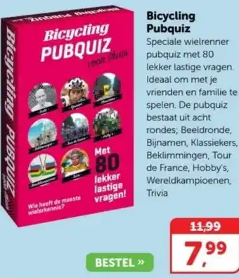 Boekenvoordeel Bicycling Pubquiz aanbieding