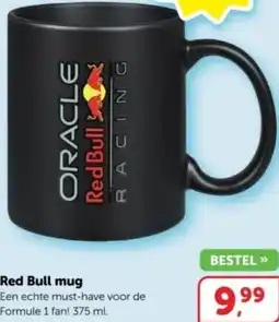 Boekenvoordeel Red Bull mug aanbieding