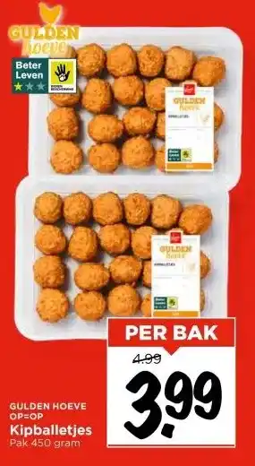 Vomar Voordeelmarkt GULDEN HOEVE Kipballetjes aanbieding