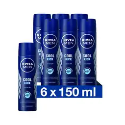 Plein.nl 6x Nivea Men Deodorant Spray Cool aanbieding