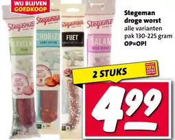 Nettorama Stegeman droge worst aanbieding
