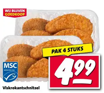 Nettorama Viskrokantschnitzel aanbieding