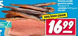 Nettorama Klooster pondje gerookte paling of zalmzijde aanbieding