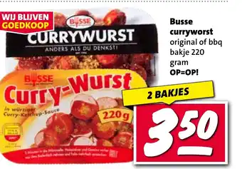 Nettorama Busse curryworst aanbieding