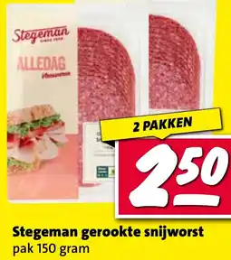 Nettorama Stegeman gerookte snijworst aanbieding