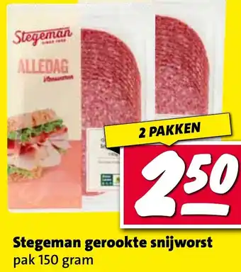 Nettorama Stegeman gerookte snijworst aanbieding