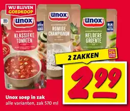 Nettorama Unox soep in zak aanbieding