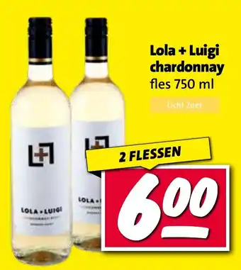 Nettorama Lola + Luigi chardonnay aanbieding