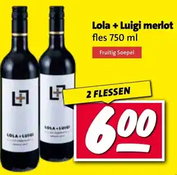 Nettorama Lola + Luigi merlot aanbieding