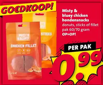Nettorama Misty & bluey chicken hondensnacks aanbieding