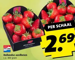 Boni Hollandse aardbeien aanbieding