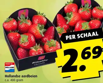 Boni Hollandse aardbeien aanbieding