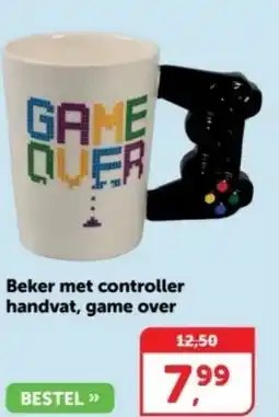 Boekenvoordeel Beker met controller handvat, game over aanbieding