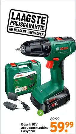 GAMMA Bosch 18V accuboormachine Easydrill aanbieding