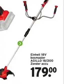 GAMMA Einhell 18V bosmaaier AGILLO 18/200 Zonder accu aanbieding