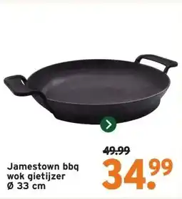 GAMMA Jamestown bbq wok gietijzer aanbieding