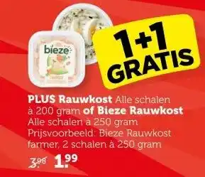 Coop PLUS Rauwkost of Bieze rauwkorst aanbieding