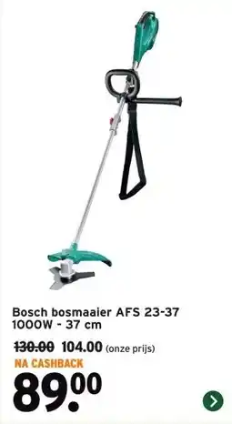 GAMMA Bosch bosmaaier AFS 23-37 1000W 37 cm aanbieding