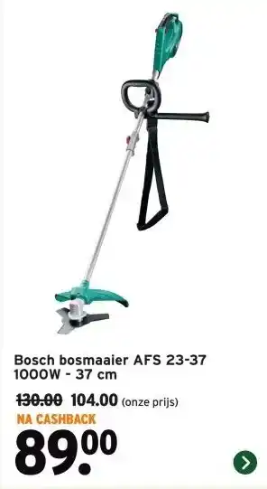 GAMMA Bosch bosmaaier AFS 23-37 1000W 37 cm aanbieding